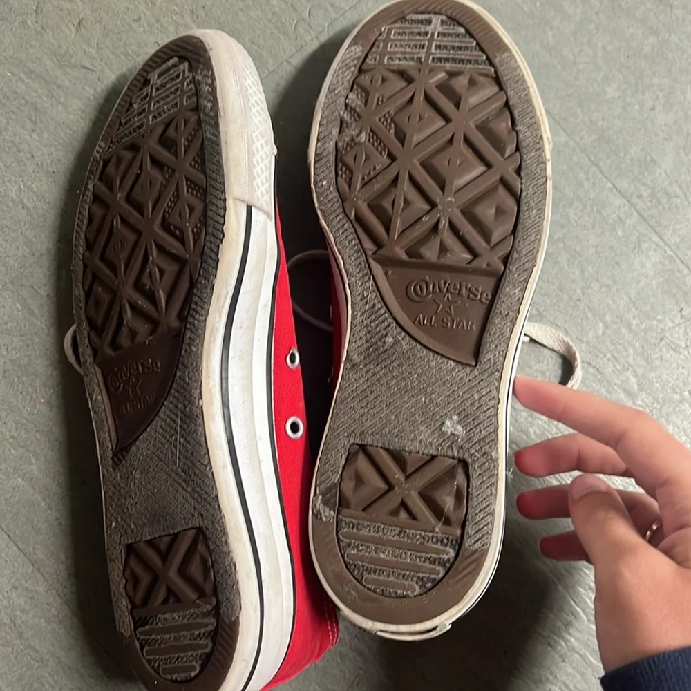 Red Converse All-Star Shoes - Picture 2 of 4